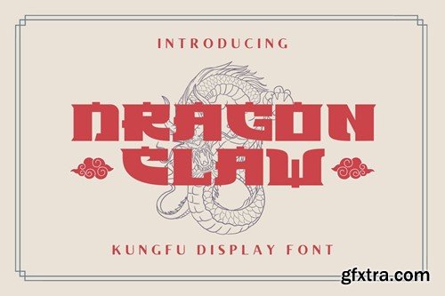 Dragon Claw - Kungfu Display Font YRJT5SU