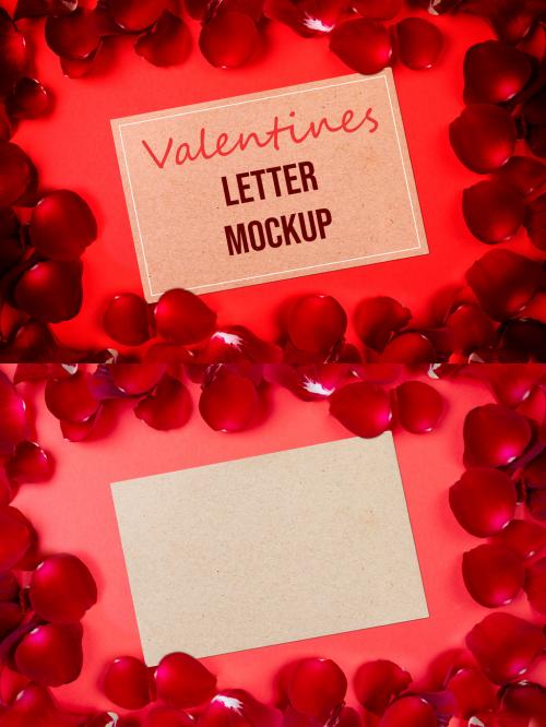 Adobe Stock - Valentine's Letter Mockup - 474778582