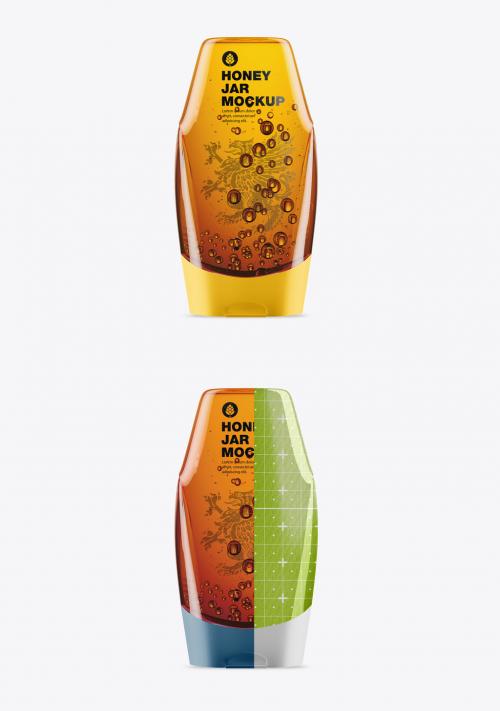 Adobe Stock - Honey Glass Jar Mockup - 474803622