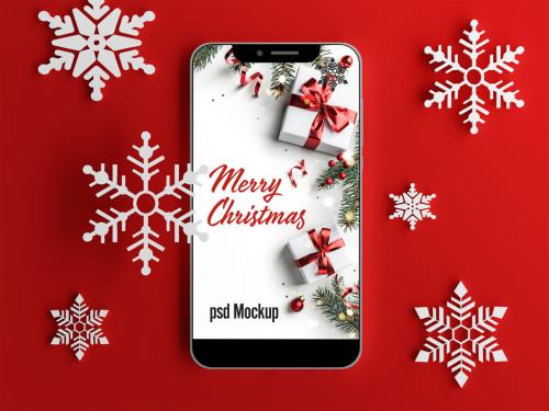 Adobe Stock - Christmas Phone Mockup - 475187754