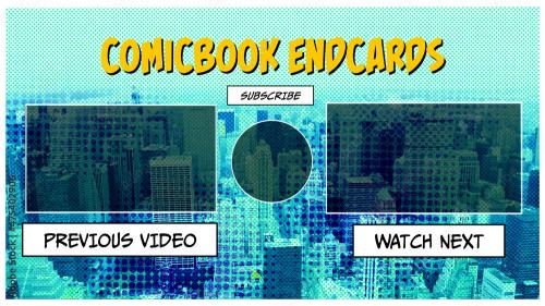 Adobe Stock - Comicbook Style Endcards - 475402906