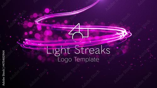 Adobe Stock - Light Streaks Logo Title - 475402964