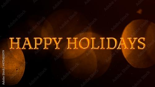 Adobe Stock - New Years Eve Happy Holidays Title - 475402979