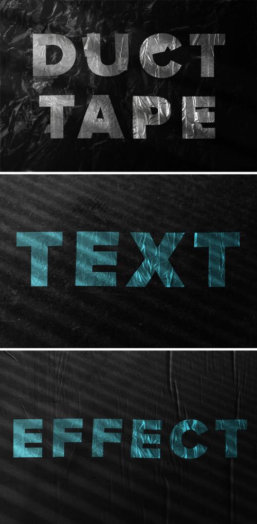 Adobe Stock - Duct Tape Text Effect Mockup - 475600741