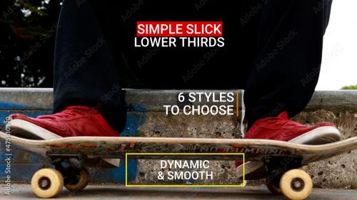 Adobe Stock - Simplicity Shape Lower Thirds - 475610370