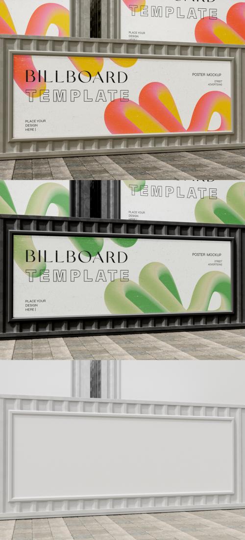 Adobe Stock - 3D Billboards Mockup on Shipping Containers - 475617571