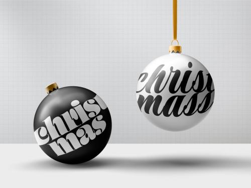 Adobe Stock - Christmas Ball Mockup - 475617934