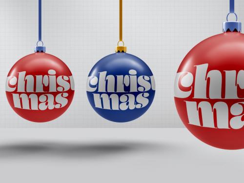 Adobe Stock - Christmas Ball Mockup - 475617941
