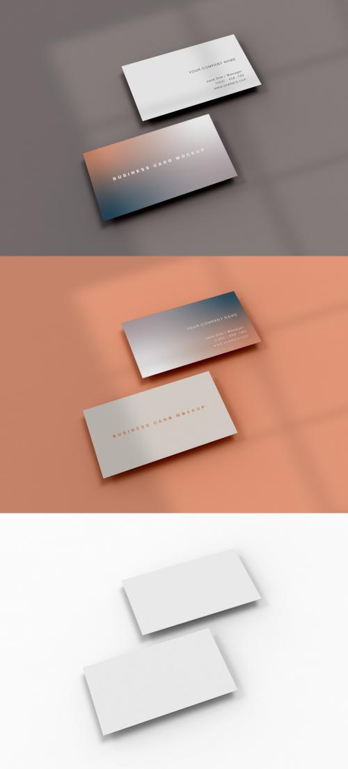 Adobe Stock - Two Business Cards Mockup - 476112881