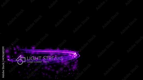 Adobe Stock - Light Streaks Logo Lower Third - 476269291