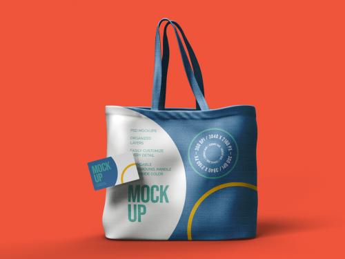 Adobe Stock - Canvas Bag and Business Card Mockup Design - 477202966