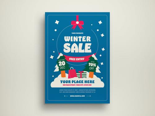 Adobe Stock - Winter Sale Flyer - 478192495