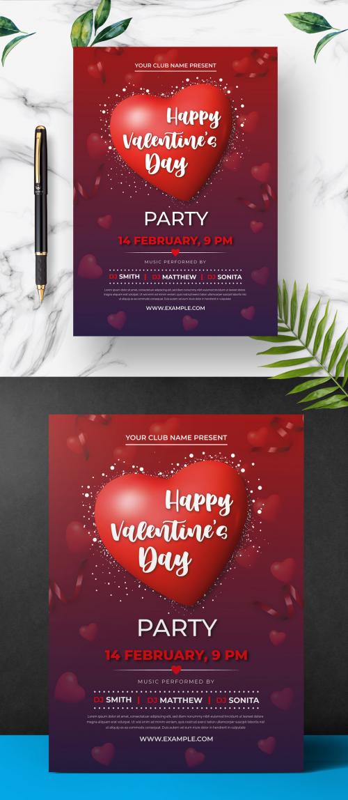 Adobe Stock - Valentines Day Poster & Banner Design 2022 - 478395908