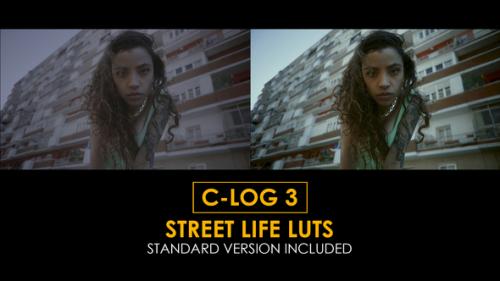 Videohive - C-Log3 Street Life and Standard Color LUTs - 51303092