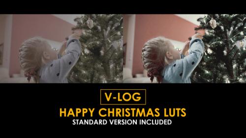 Videohive - V-Log Happy Christmas and Standard Color LUTs - 51303333