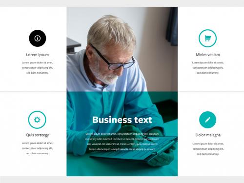 Adobe Stock - Simple Business Infographic Layout with Teal Accent - 478610239