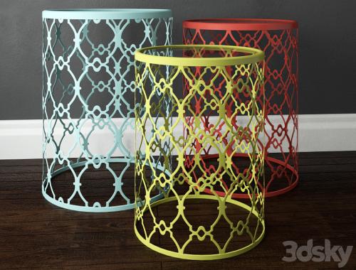 Metal Accent Table Set