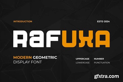 Rafuxa - A Modern Geometric Font FPT8FML