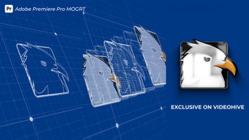 Videohive - Blueprint Grid Logo Reveal MOGRT 5 - 51001797
