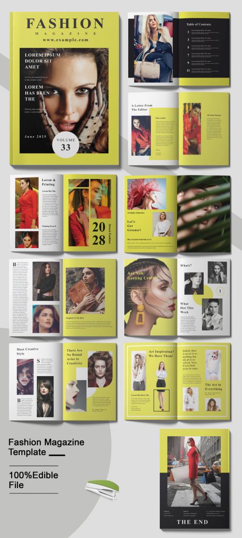 Fashion Magazine Layout Design 2022 New Magazine