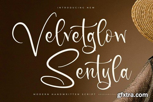 Velvetglow Sentyla Modern Handwritten Script WBKSG4D