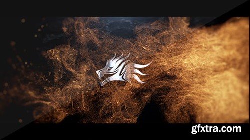 Videohive Golden Particle Stream Logo 51396567