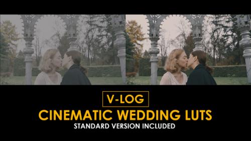 Videohive - V-Log Cinematic Wedding and Standard LUTs - 51363719