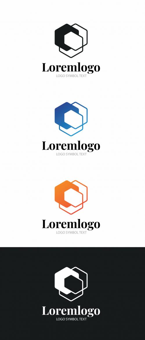 Hexagon Logo Layout