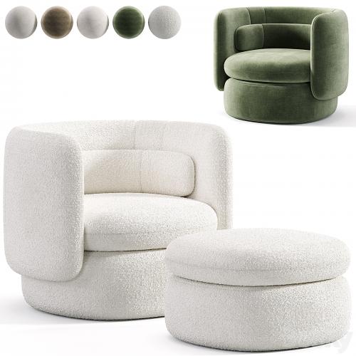 Aria 3 seater flannette armchair