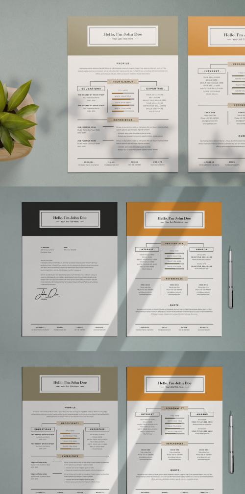 Yellow and Green Resume Layout