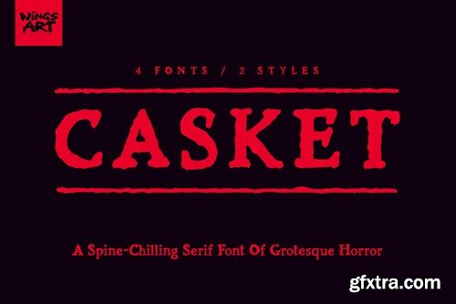 Casket - A Spine-Chilling Serif Font GRLNAC3