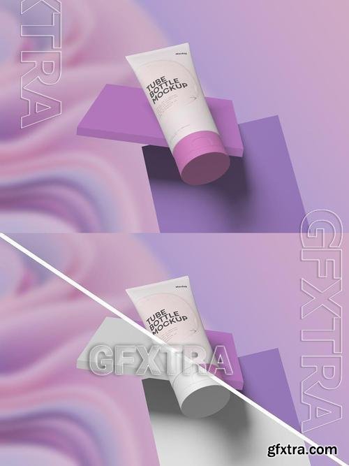 Tube Cosmetic Packaging Mockup 4DHZH7S