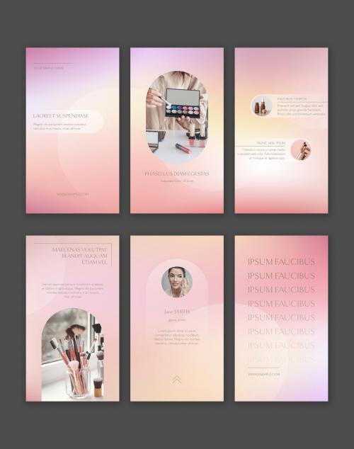 Pink Gradient Beauty Story Template