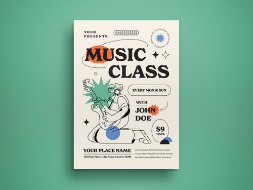 Music Class Flyer Layout
