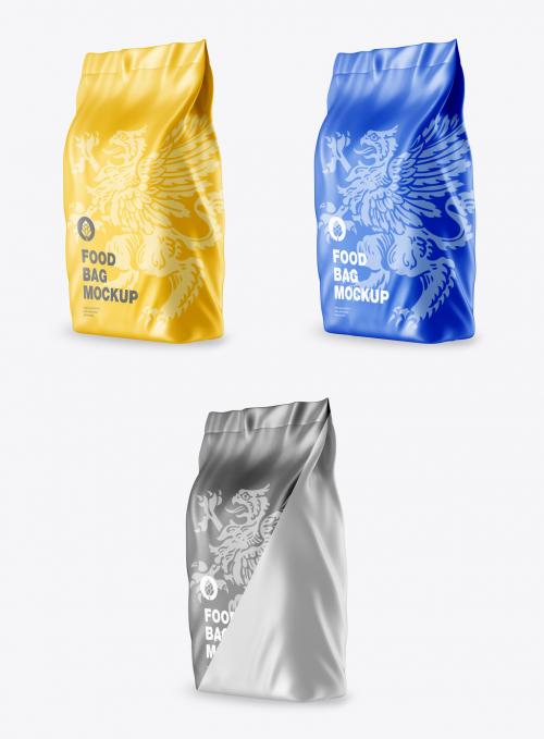 Plastic Food Bag Mockup