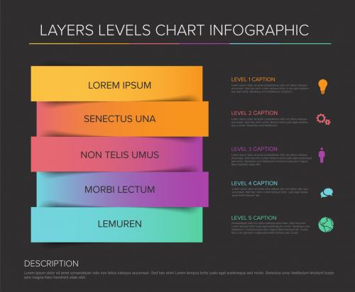 Color Layers Levels Infographic Layout