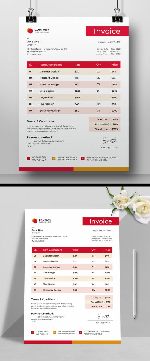 Invoice Design Layout