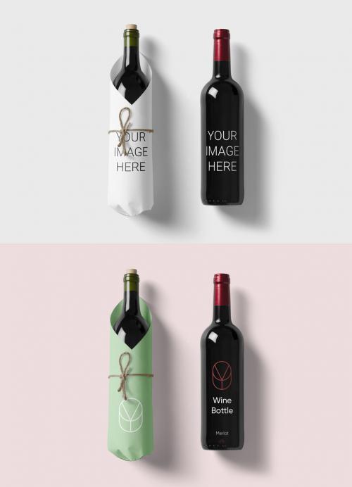 Wine Bottle Mockups