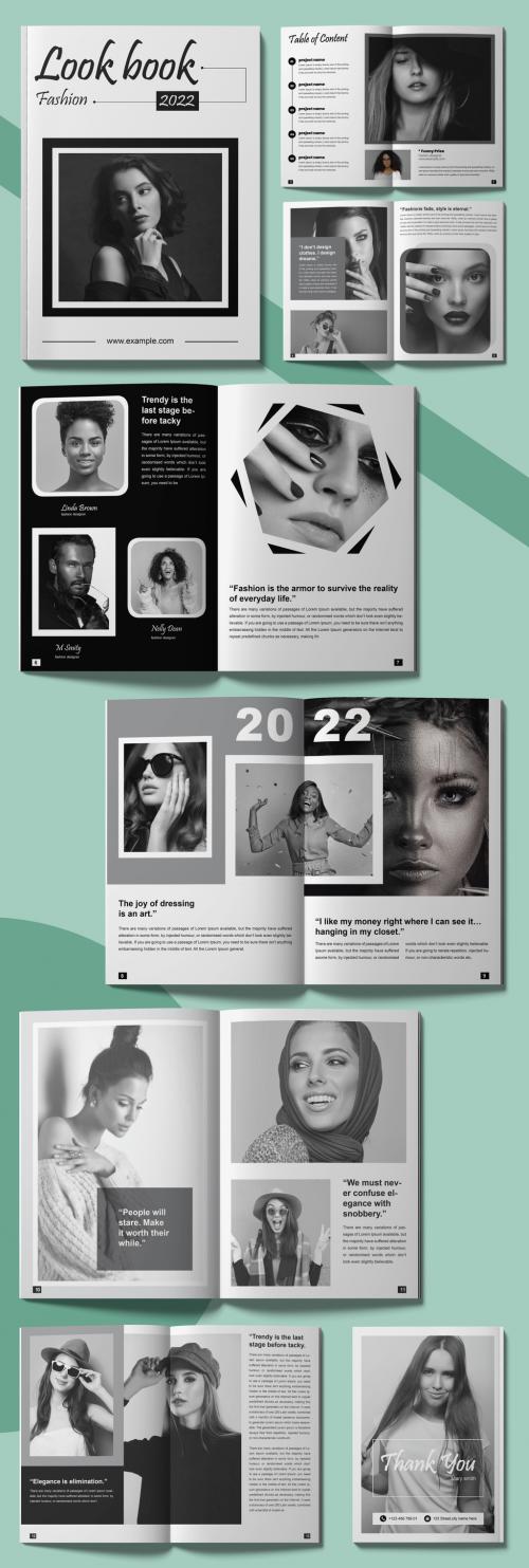 Look Book Cover Layout Design