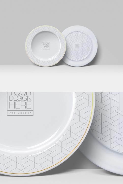 Plates Mockup - Front View