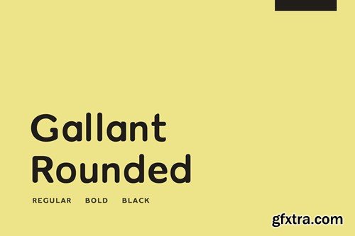 Gallant Rounded - Geometric Typeface XCE3PE2