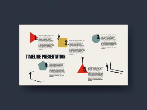 Business Timeline Presentation with People