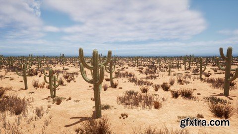 Create Realistic Game Cactus Optimized With Speedtree