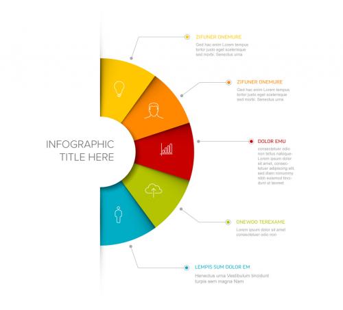 Multipurpose Infographic Five Elements Layout