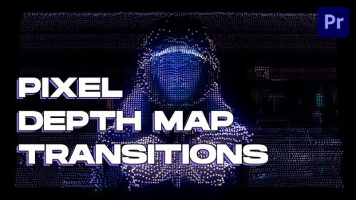 Videohive - Pixel Depth Map Transitions | Premiere Pro - 51377693