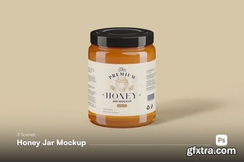 Honey Jar Mockup Collections #3 14xPSD