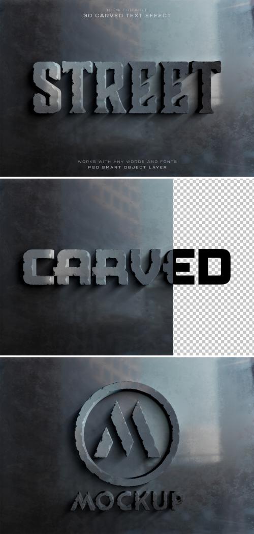 Text Effect Mockup 3D Urban Bold Style