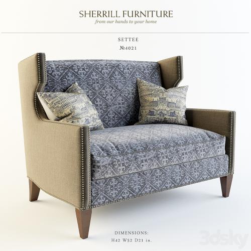 Sherrill Furniture_Settee_№4021
