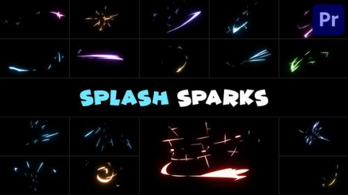 Videohive - Splash Sparks for Premiere Pro - 51443314