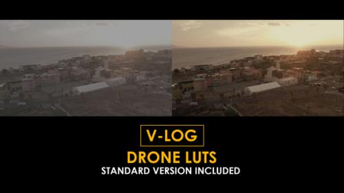 Videohive - V-Log Drone and Standard Color LUTs - 51443814